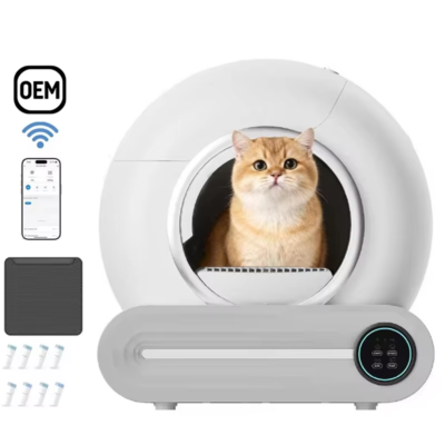 65L Large Automatic Cat Litter Box - App Control Self Cleaning Smart Cat Toilet
