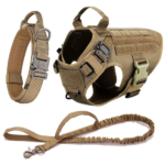 [Leash+Collar+Harness]Dark Khaki